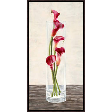 Global Gallery Arrangement Of Callas Framed On Canvas by Shin